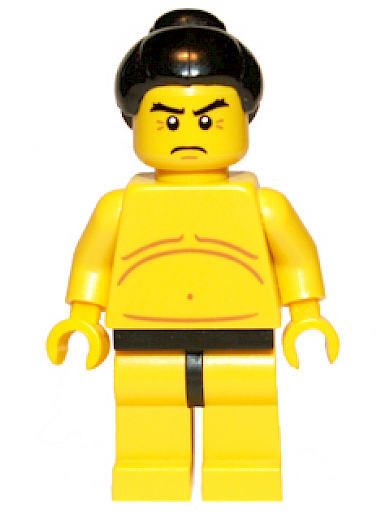 Sumo Wrestler — Sumo Wrestler, Series 3 (Minifigure Only without Stand and Accessories)