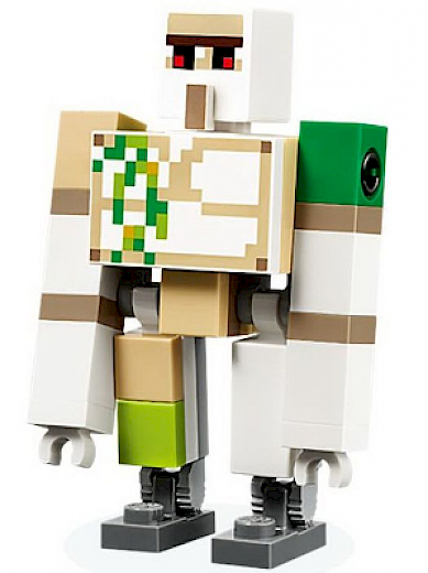 Iron Golem — Iron Golem - Brick and Pin Arm Attachments, Dark Bluish Gray Feet