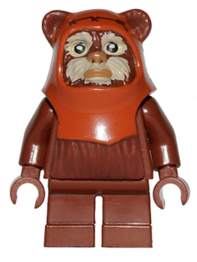 Wicket — Wicket (Ewok) - Printed Dark Orange Hood, Tan Face