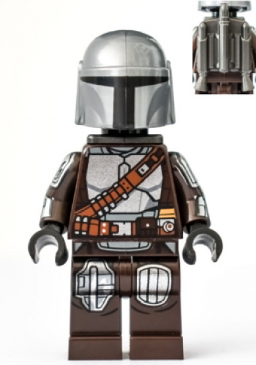 The Mandalorian / Din Djarin / 'Mando' — The Mandalorian / Din Djarin / 'Mando' - Silver Beskar Armor, Jet Pack, Plain Head