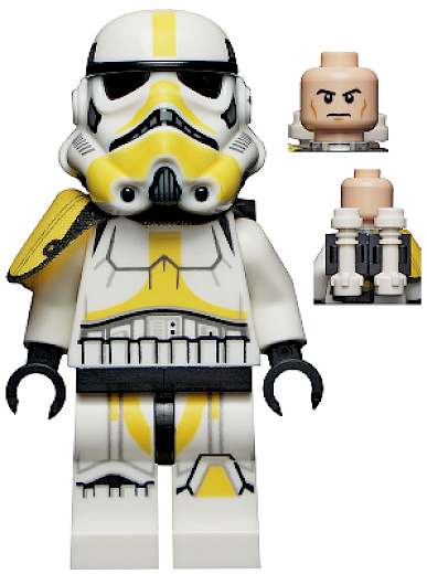 Imperial Artillery Stormtrooper — Imperial Artillery Stormtrooper - Male, Light Nougat Head, Cheek Lines