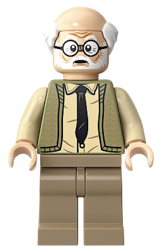Ernie Prang — Ernie Prang - Olive Green Vest Knit, Half Bald, Dark Tan Legs