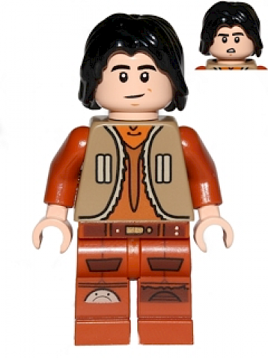 Ezra Bridger — Ezra Bridger - Dark Tan Vest, Hair