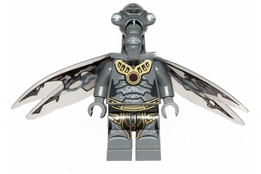 Geonosian Zombie — Geonosian Zombie - Dark Bluish Gray, with Wings